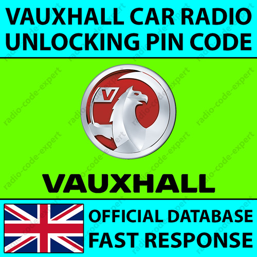 Vauxhall radio unlocking pin - unlocking,