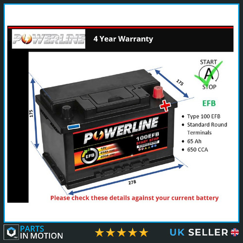 Efb battery fits opel vivaro - battery,