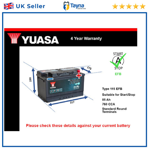 Efb battery fits opel vivaro - battery,